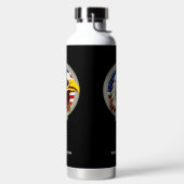 Eagle Emblem USA Flag Vertical Trinkflasche (links)
