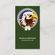 Eagle Emblem USA Flag Vertikal