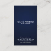 Eagle Emblem USA Flag Vertikal Visitenkarte (Rückseite)