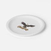 Eagle Embrace - Abenteuer, Freiheit und Inspiratio Pappteller (Schrägansicht)