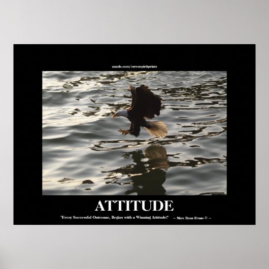 Eagle Erfolgreiche Einstellung Motivierend Foto dr Poster (Vorne)