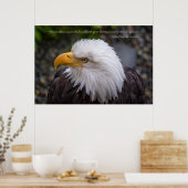 Eagle Eternal Vigilance Liberty Zitat Poster (Küche)