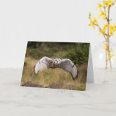 Eagle-Eule ", die kommt an Ihnen " Karte (Gelbe Blume)