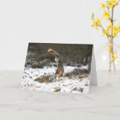 Eagle-Eule im Flug Karte (Gelbe Blume)