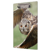 Eagle-Eule im Flug Klemmbrett (Links)