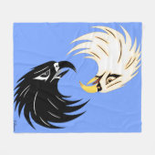 "Eagle Eye" Fleece Blanket-Design - Lila (Vorderseite (Horizontal))