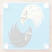 "Eagle Eye" Untersetzer - Blau (Rückseite)