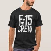 Eagle F 15 Silhouette Jet Fighter Crew und Team Fi T-Shirt (Vorderseite)