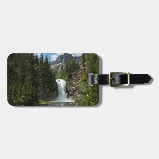 Eagle Falls im Glacier National Park Gepäckanhänger (Vorderseite horizontal)