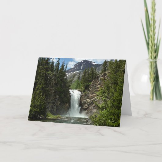 Eagle Falls im Glacier National Park Karte (Vorderseite)