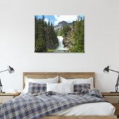 Eagle Falls im Glacier National Park Leinwanddruck (Insitu (Schlafzimmer))