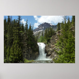 Eagle Falls im Glacier National Park Poster