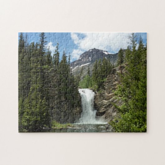 Eagle Falls im Glacier National Park Puzzle (Horizontal)