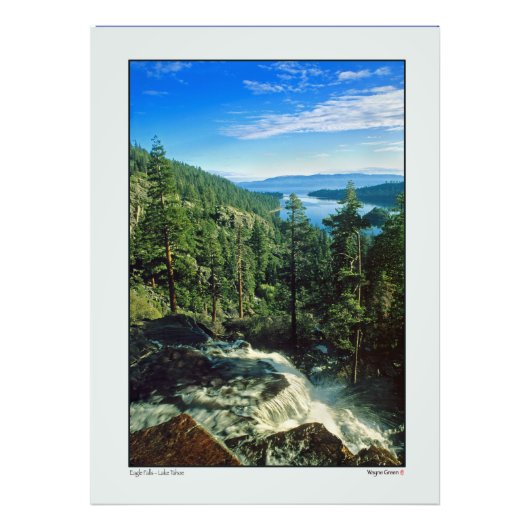 Eagle Falls oberhalb des Lake Tahoe Fotodruck (Vorne)
