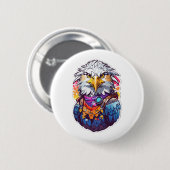Eagle Fighter Button (Vorne & Hinten)