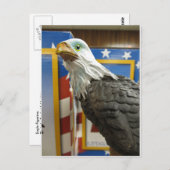 Eagle Figurine Postkarte (Vorne/Hinten)
