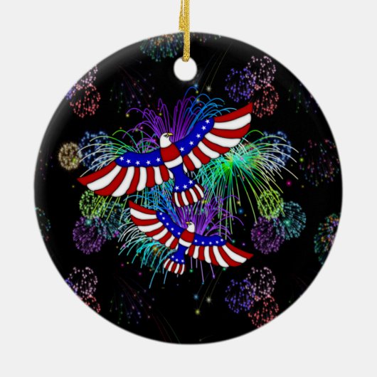 Eagle Fireworks Keramikornament (Hinten)