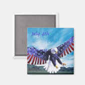 Eagle Flag Magnet (Vorderseite/Rückseite)