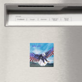 Eagle Flag Magnet (In Situ (Geschirrspüler))
