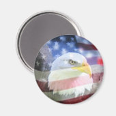 Eagle & Flag Magnet (Vorderseite/Rückseite)