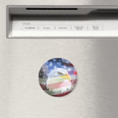 Eagle & Flag Magnet (In Situ (Geschirrspüler))