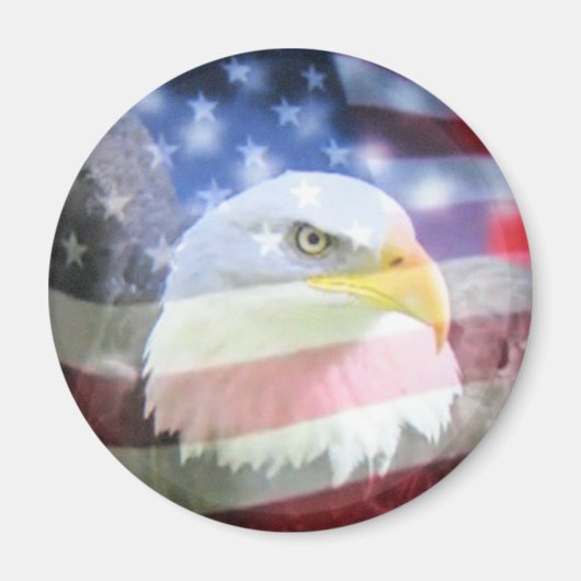 Eagle & Flag Magnet (Vorne)