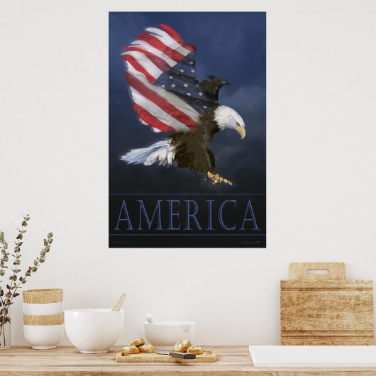 Eagle Flag Poster (Küche)