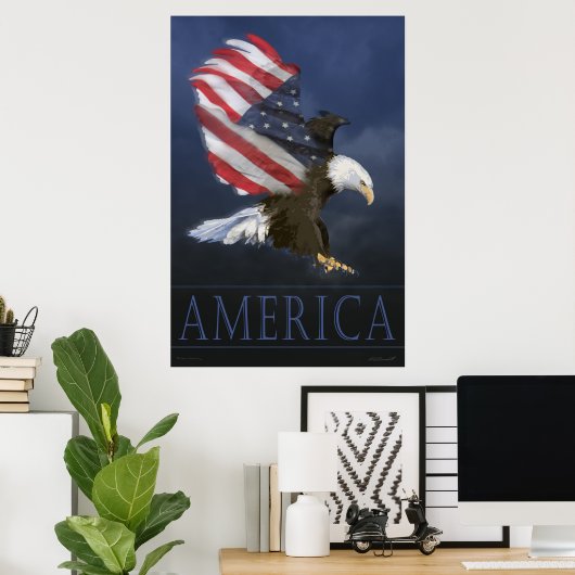 Eagle Flag Poster (Heimbüro)