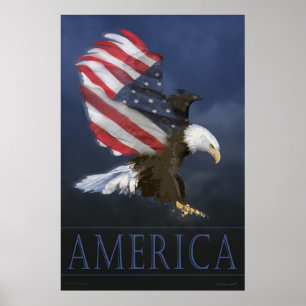 Eagle Flag Poster