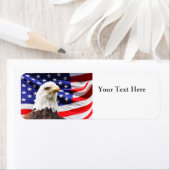 Eagle Flag Rücksendeadressen-Aufkleber (Insitu)