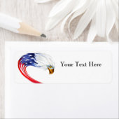 Eagle Flag Rücksendeadressen-Aufkleber (Insitu)