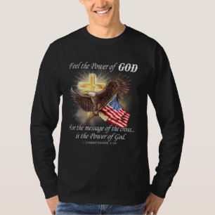 Eagle Flag USA Christlich Patriot eine Nation unte T-Shirt