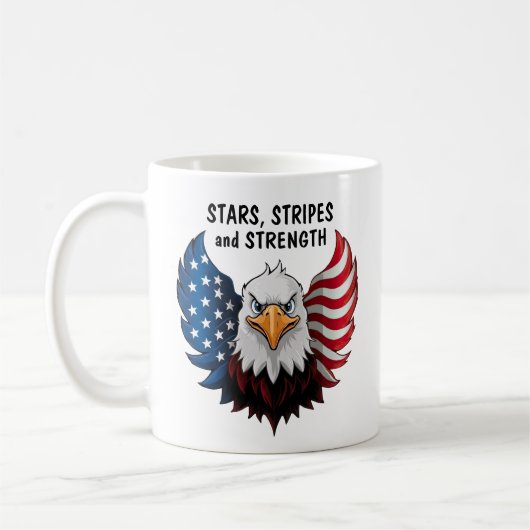 Eagle Flag USA Kaffeetasse (Links)