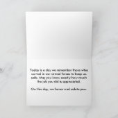 Eagle Flag Veteranen Tag Karte (Innenseite)