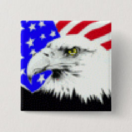 Eagle-Flagge Button