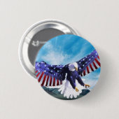 Eagle-Flagge Button (Vorne & Hinten)