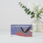 Eagle-Flagge Visitenkarte (Stehend Vorderseite)