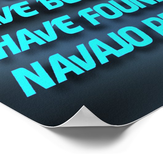 Eagle-Flight-29-Navajo-Proverb Poster (Ecke)