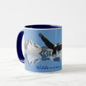 EAGLE FLIGHT Bald Eagle Wildlife Drinks Tasse (Vorderseite Links)