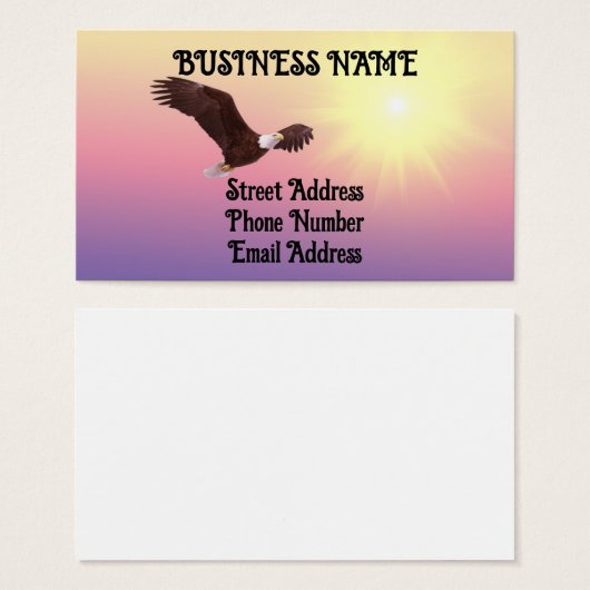 Eagle Flight Business Card (Vorne & Hinten)