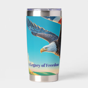 Eagle Flight Flag 1776-2026 Quarter-Millennium USA Thermobecher