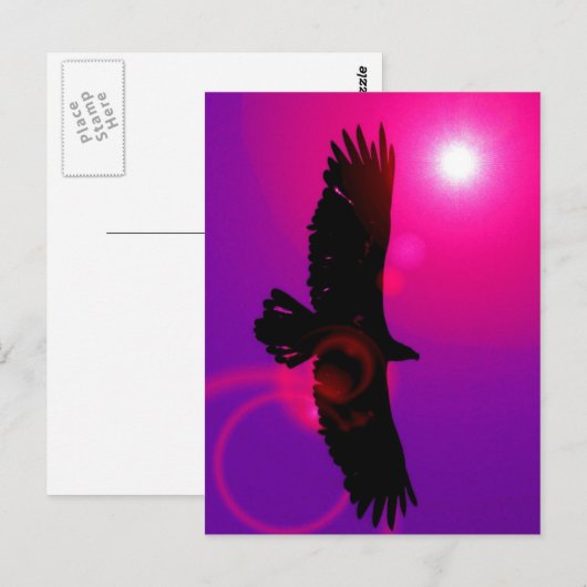 Eagle-Flügel Postkarte (Vorne/Hinten)