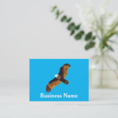 Eagle Flying Bald Eagle Visitenkarte (Stehend Vorderseite)