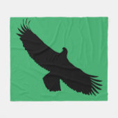Eagle Flying Green Fleece Blanket - Ihre Farben (Vorderseite (Horizontal))