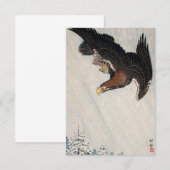 Eagle Flying in Snow (1933) von Ohara Koson Einladung (Vorne/Hinten)