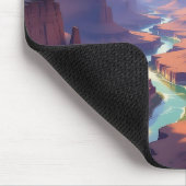 Eagle Flying over a Canyon Mousepad (Ecke)