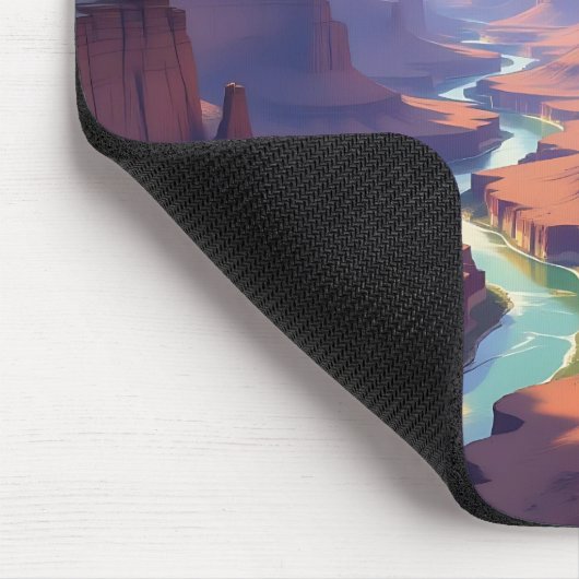 Eagle Flying over a Canyon Mousepad (Ecke)