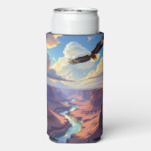 Eagle Flying over a Canyon Selters Dosenkühler (Seltzer Rückseite)