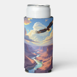 Eagle Flying over a Canyon Selters Dosenkühler