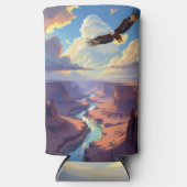 Eagle Flying over a Canyon Selters Dosenkühler (Vorderseite)